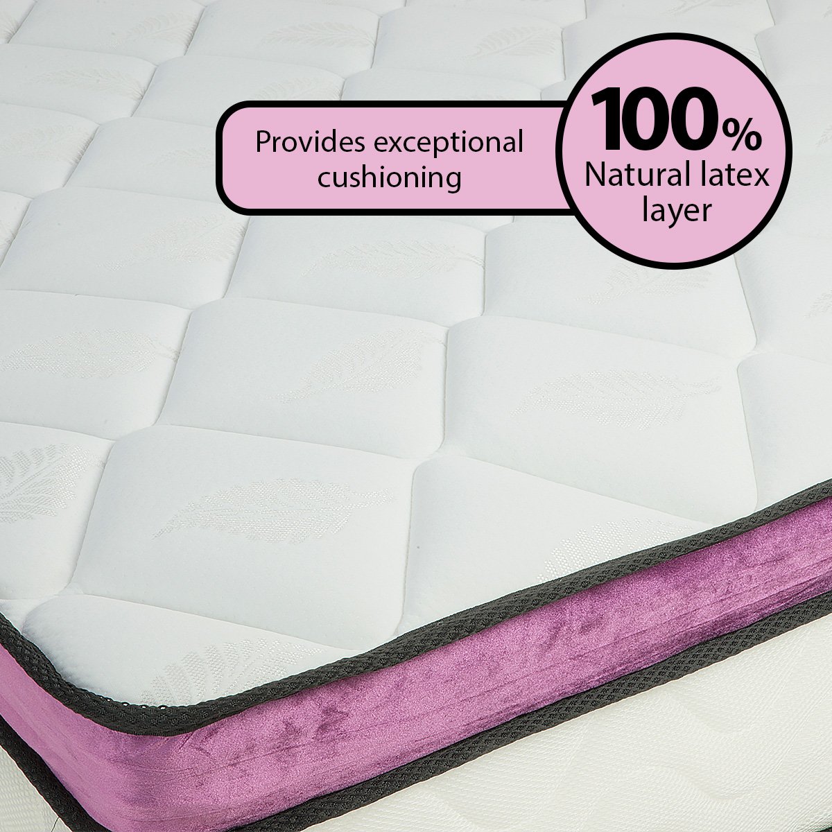 Laura Hill King Mattress Visco Cool Gel Infused Memory Foam Euro Top Pocket Spring 30cm Chez Guru