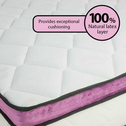 Laura Hill King Mattress Visco Cool Gel Infused Memory Foam Euro Top Pocket Spring 30cm Chez Guru