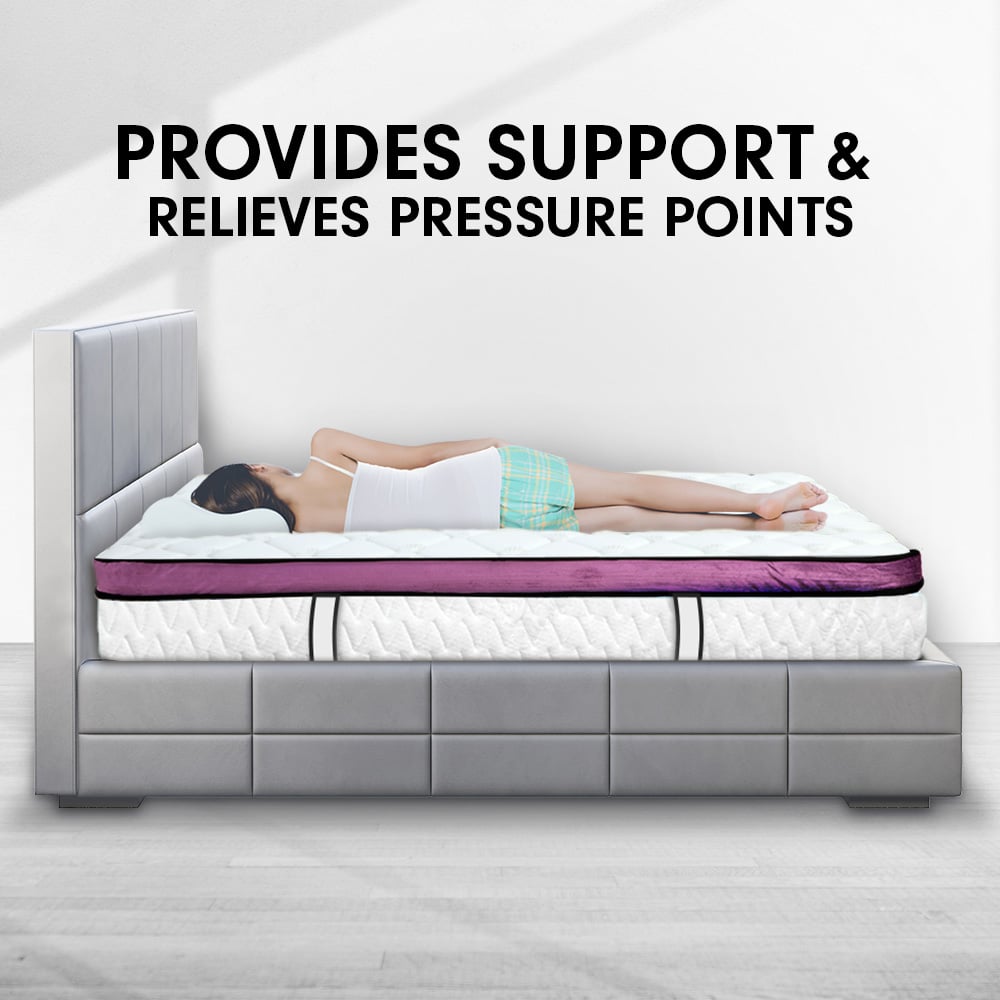 Laura Hill King Mattress Visco Cool Gel Infused Memory Foam Euro Top Pocket Spring 30cm Chez Guru