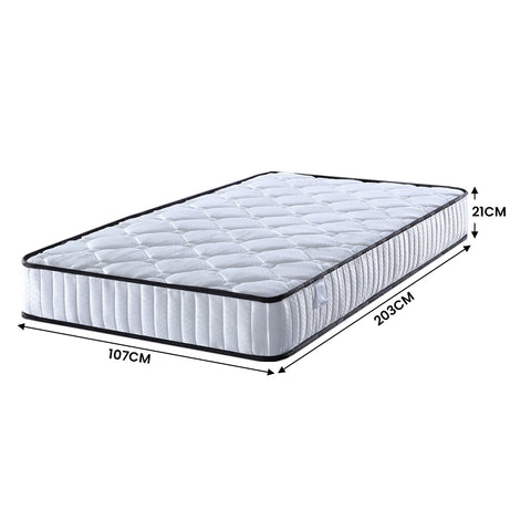 Laura Hill King Single Size Mattress Pocket Spring High Density Foam For Bed Chez Guru