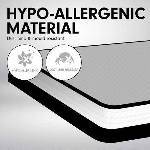 Laura Hill  Double Mattress Bed Size Euro Top 5 Zone Spring Foam 32cm Bedding Pocket Chez Guru