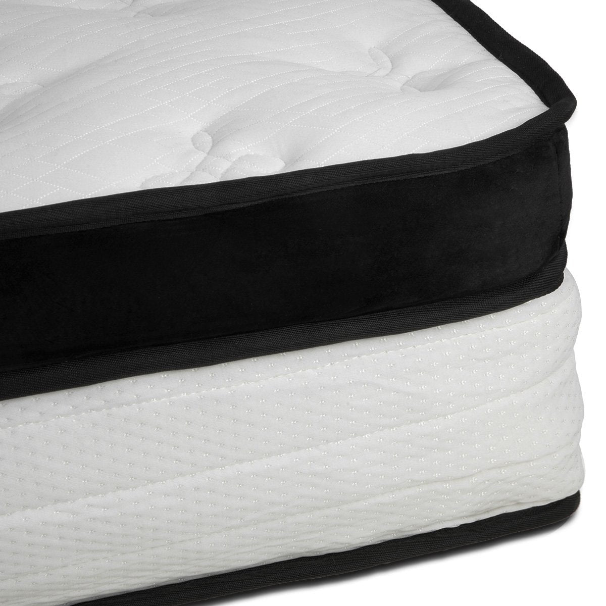 Laura Hill  Double Mattress Bed Size Euro Top 5 Zone Spring Foam 32cm Bedding Pocket Chez Guru