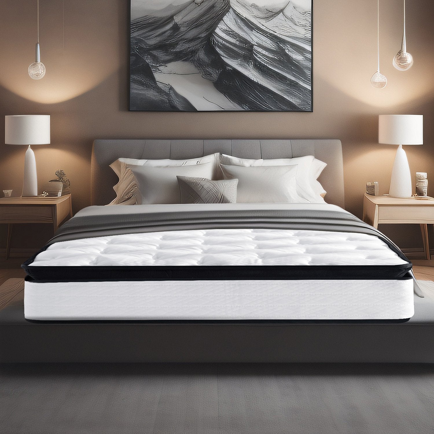 Laura Hill King Mattress Bed Size Euro Top 5 Zone Spring Foam 32cm Bedding Pocket Chez Guru