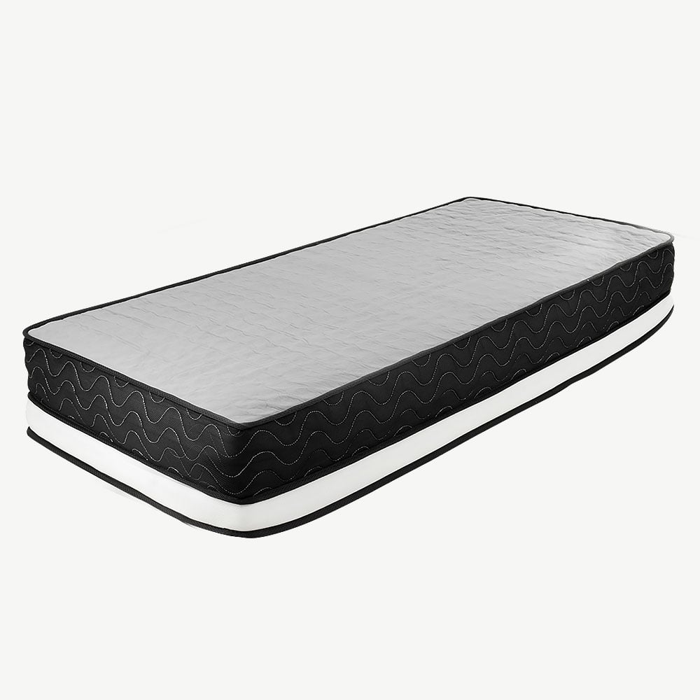Laura Hill Double Mattress Bed Size Euro Top Topper 5 Zone Spring Foam 32cm Chez Guru