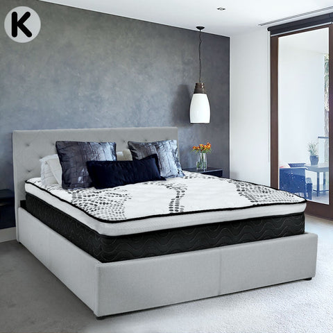 Laura Hill King Single Double Mattress Bed Size Euro Top 5 Zone Spring Foam 32cm Chez Guru