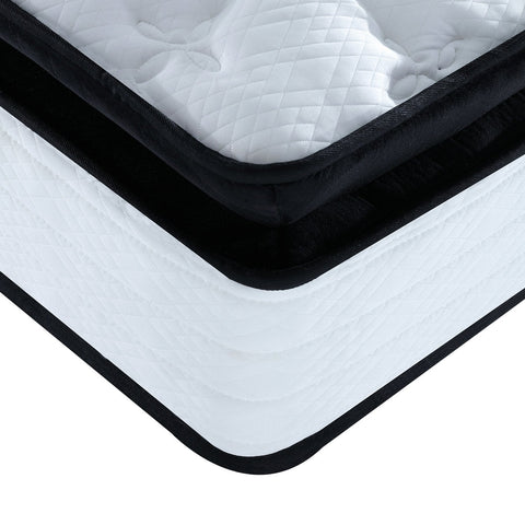 Laura Hill King Single Mattress Bed Size Euro Top 5 Zone Spring Foam 32cm Chez Guru