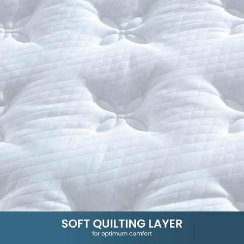 Laura Hill King Single Mattress Bed Size Euro Top 5 Zone Spring Foam 32cm Chez Guru