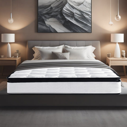 Laura Hill King Single Mattress Bed Size Euro Top 5 Zone Spring Foam 32cm Chez Guru