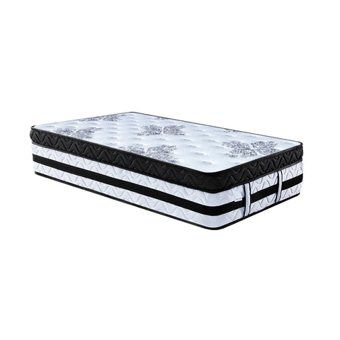 Laura Hill King Single Mattress Bed Size Euro Top 5 Zone Spring Foam 34cm Chez Guru
