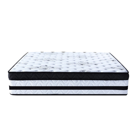 Laura Hill King Single Mattress Bed Size Euro Top 5 Zone Spring Foam 34cm Chez Guru
