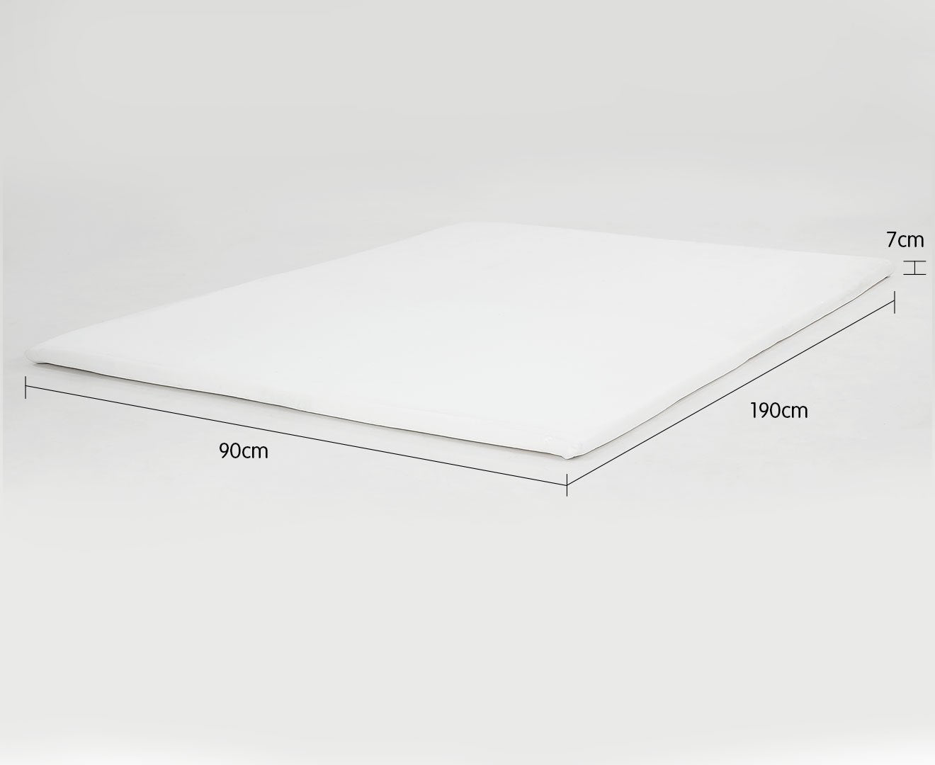 Laura Hill High Density Mattress Foam Topper 7cm- Single Size Bed Chez Guru
