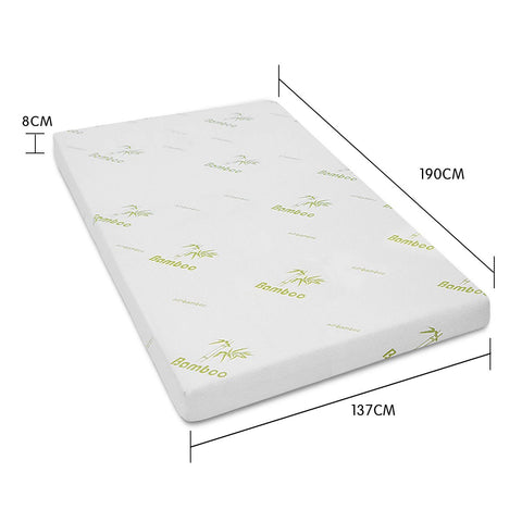 Laura Hill Cool Gel Memory Foam Mattress Topper Bamboo Fabric Cover Double Chez Guru