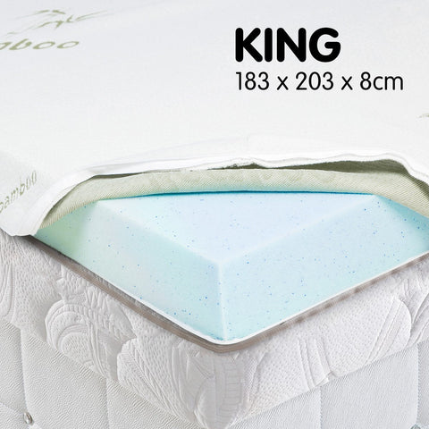 Laura Hill Cool Gel Memory Foam Mattress Topper - King Chez Guru