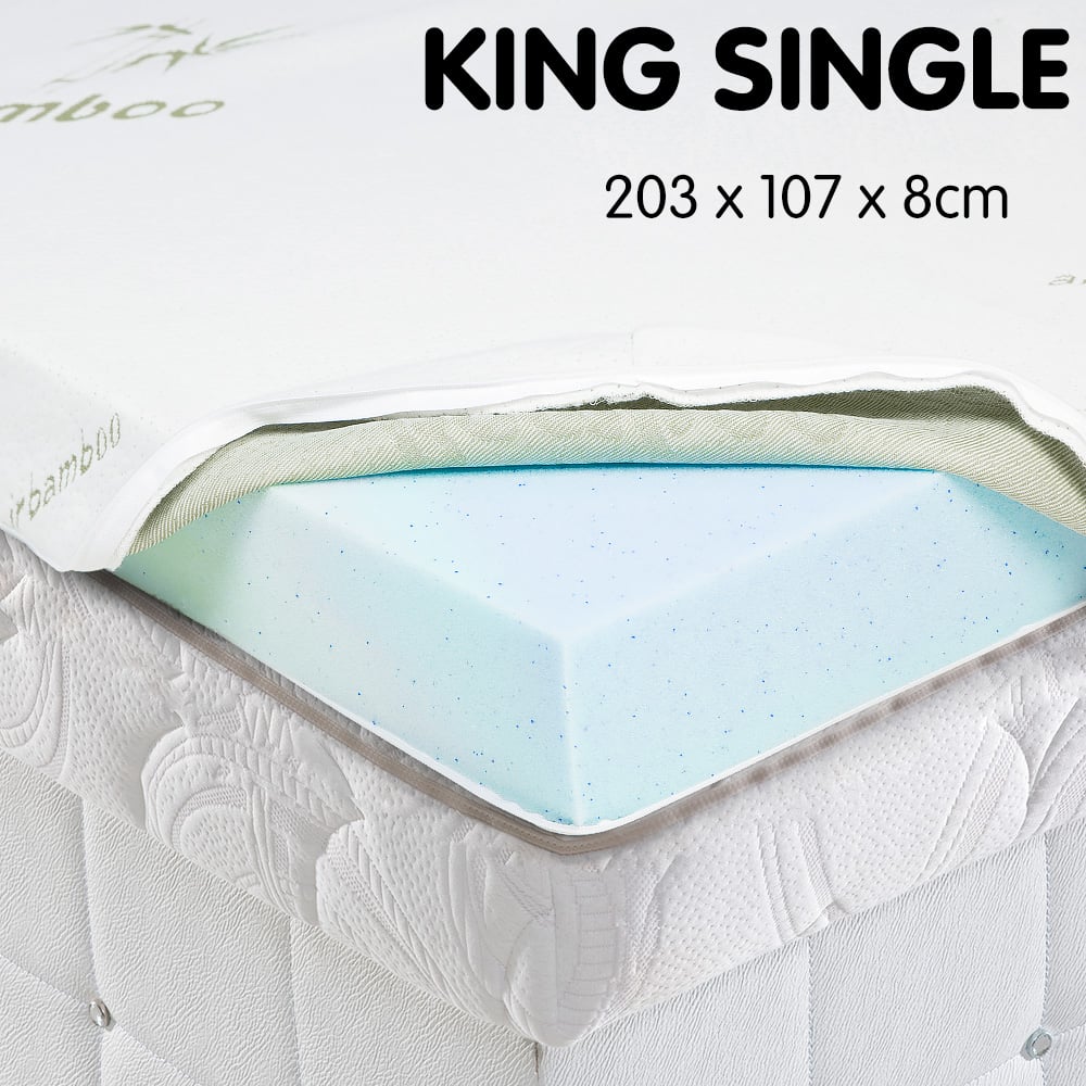 Laura Hill Cool Gel Memory Foam Mattress Topper - King Single Chez Guru