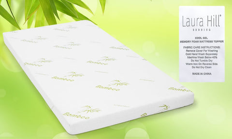 Laura Hill Cool Gel Memory Foam Mattress Topper - King Single Chez Guru
