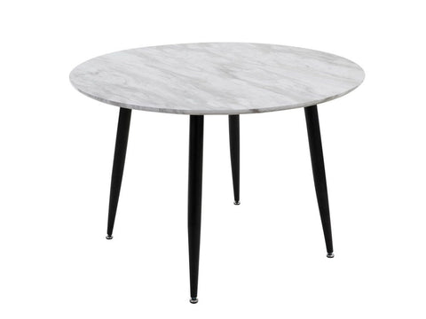 Round MDF Marbling Dining Table Chez Guru