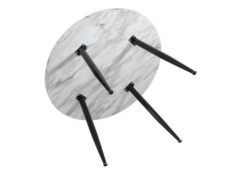 Round MDF Marbling Dining Table Chez Guru