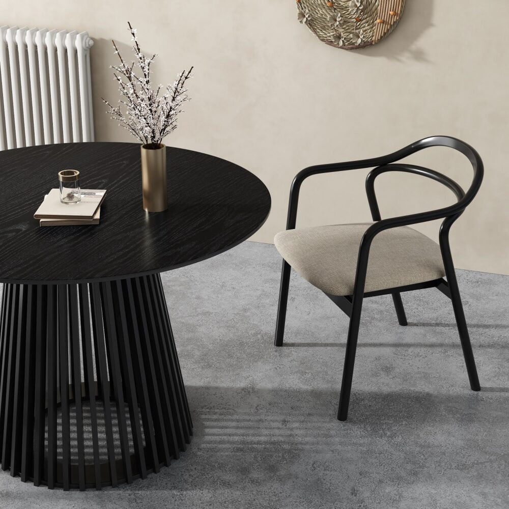 Palmer Sleek Silhouette Dining Table Chez Guru