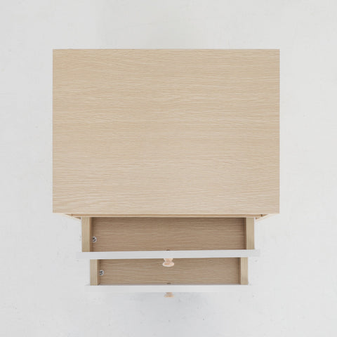 Bedside Table Side Storage Cabinet Nightstand Bedroom 2 Drawer ANYA OAK Chez Guru