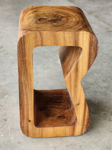 Side table, coffee table or entrance corner table-hand crafted from solid wood Chez Guru