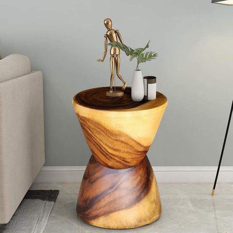 Hourglass Side Table or Stool bedside side drinks table Chez Guru