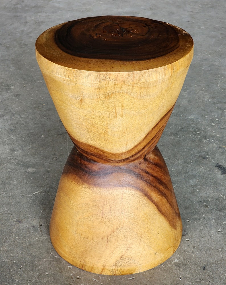 Hourglass Side Table or Stool bedside side drinks table Chez Guru