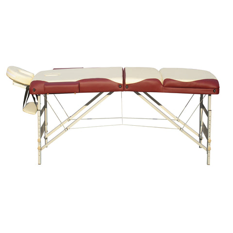 YES4HOMES 3 Fold 5 cm Thickness Foam Portable Aluminium Massage Table Massage Bed Beauty Therapy