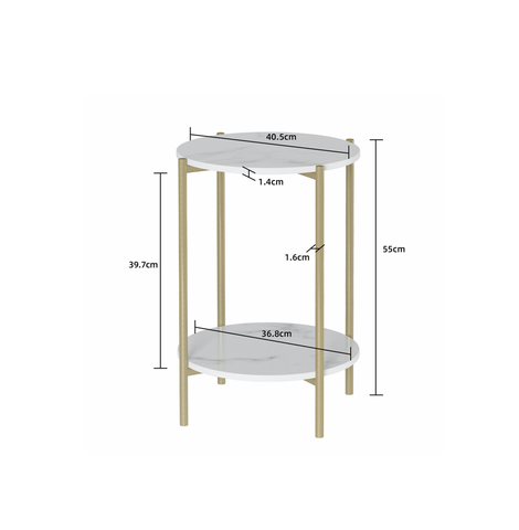 Interior Ave - Alba Gold Side Table