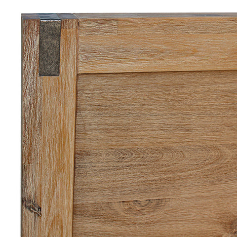 Bed Frame King Size in Solid Wood Veneered Acacia Bedroom Timber Slat in Oak Chez Guru