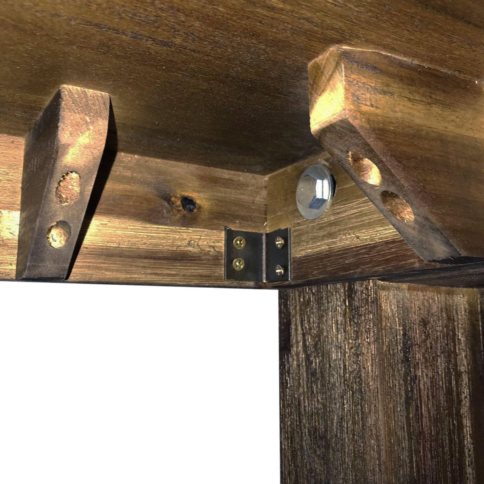 Dining Table 180cm Medium Size with Solid Acacia Wooden Base in Chocolate Colour Chez Guru