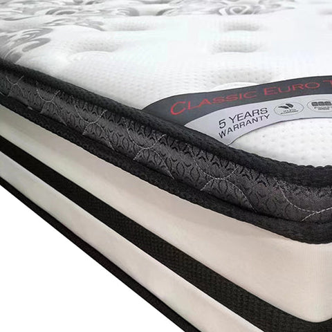 King Mattress Euro Top Memory Foam Non-woven Pocket Spring Chez Guru