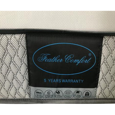 Queen Mattress in Gel Memory Foam 6 Zone Pocket Coil Soft Firm Bed 30cm Thick Chez Guru