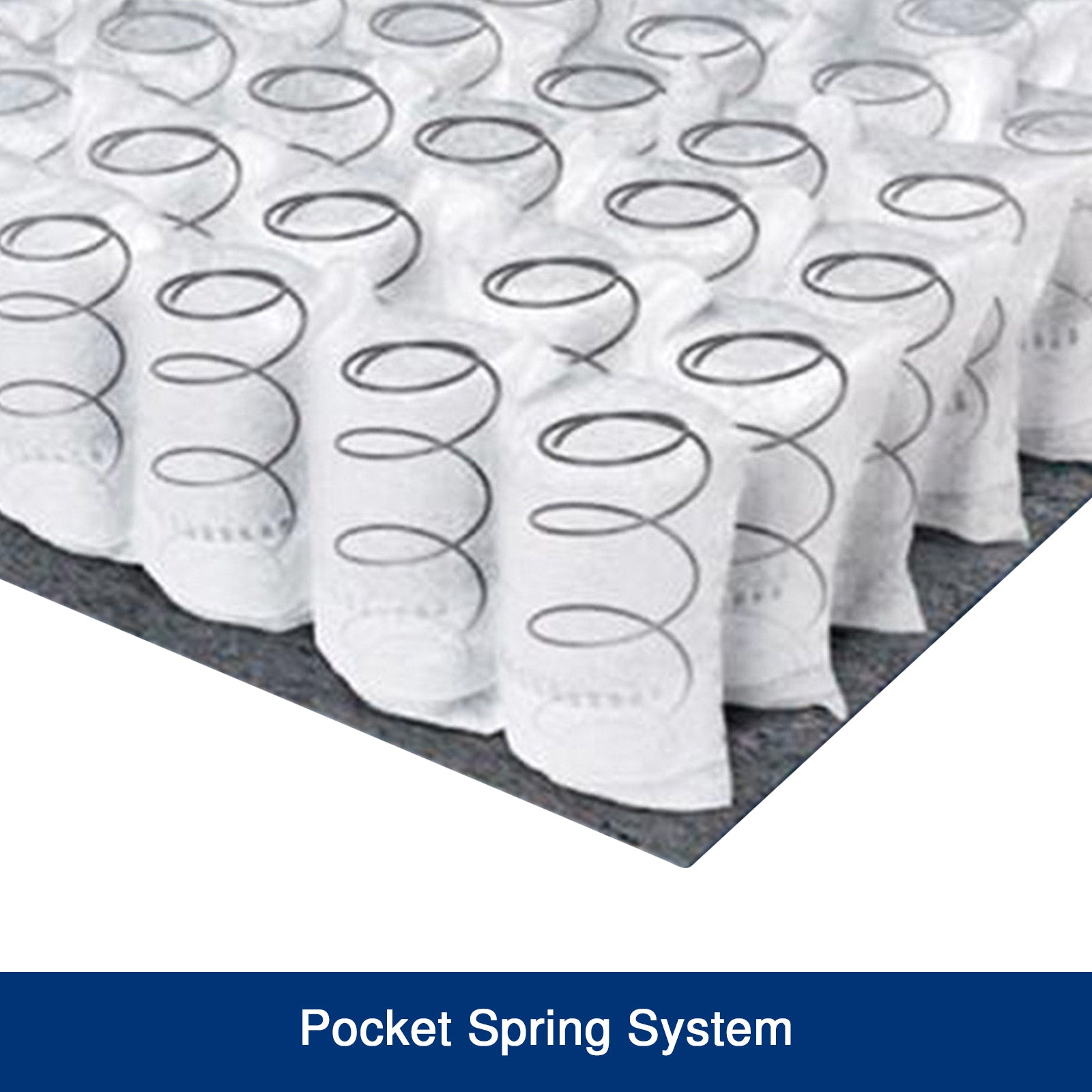 Queen Mattress in Gel Memory Foam 6 Zone Pocket Coil Soft Firm Bed 30cm Thick Chez Guru