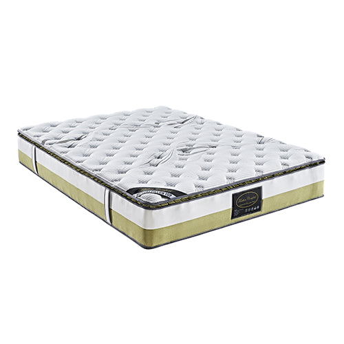 Queen Mattress Memory Pillow Top Pocket Spring Foam Medium Firm Bed Chez Guru