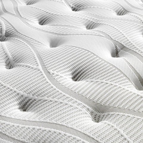 Mattress Euro Top Single Size Pocket Spring Coil with Knitted Fabric Medium Firm 34cm Thick Chez Guru