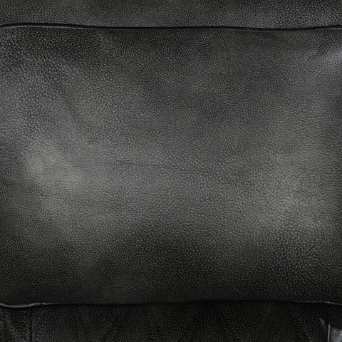 3 Seater Electric Air Leather Dark Grey Recliner