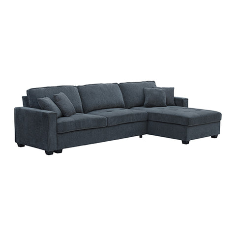 Corner Sofa Chaise – Modern Fabric Lounge with Pocket Springs & Pillows