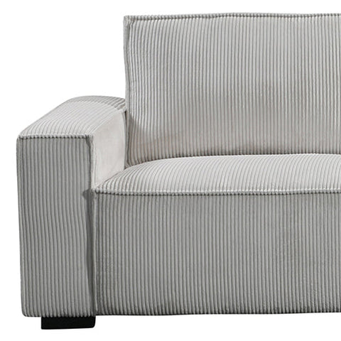 Reno 3 Seater Sofa Beige Colour Fabric Upholstery Wooden Structure Knock Down Feature In Back & Arms Chez Guru