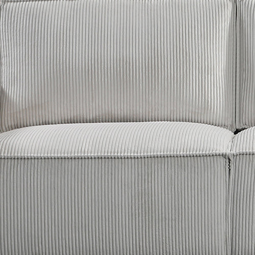Reno 3 Seater Sofa Beige Colour Fabric Upholstery Wooden Structure Knock Down Feature In Back & Arms Chez Guru