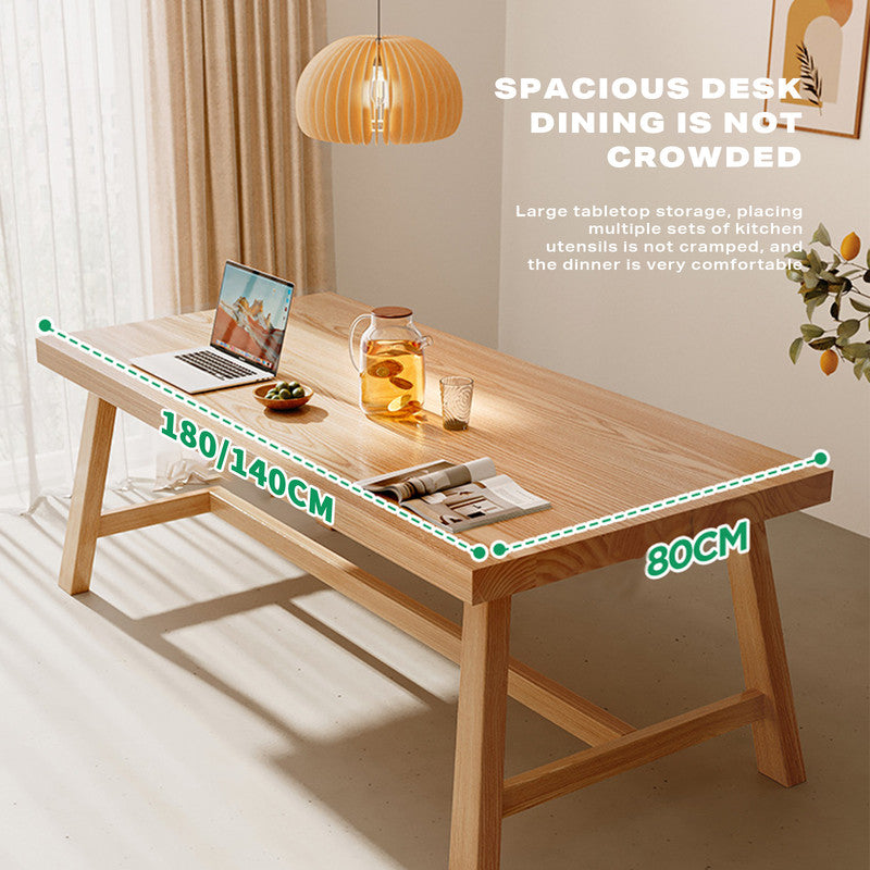 1.4M Solid Wood Dining Table Square Dining Table Dining Table Kitchen Furniture Chez Guru