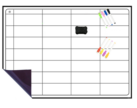 A3 Magnetic Fridge Whiteboard Eraser+ 8 Pens Planner
