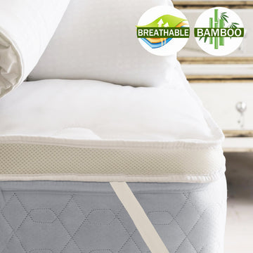 airmax bamboo mattress topper 1000gsm double Chez Guru