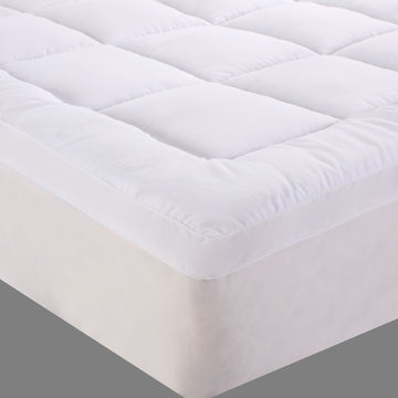 bamboo cotton fitted mattress topper single Chez Guru