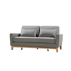 SHASA 2 Seater Pull-out Sofa bed Grey celadon Chez Guru