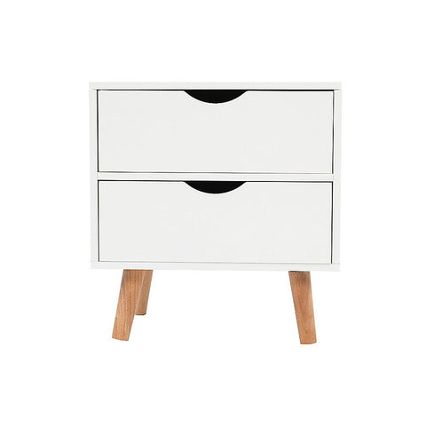 Bedside Tables Drawers Side Table Nightstand White Storage Cabinet Wood Chez Guru