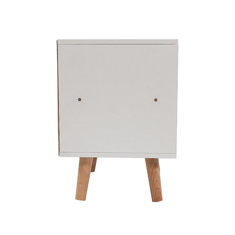 Bedside Tables Drawers Side Table Nightstand White Storage Cabinet Wood Chez Guru