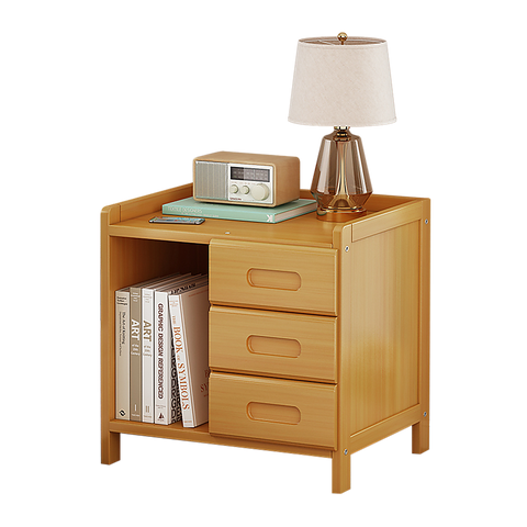 Bamboo Bedside Table Nightstand Storage Bedroom Sofa Side Stand Chez Guru