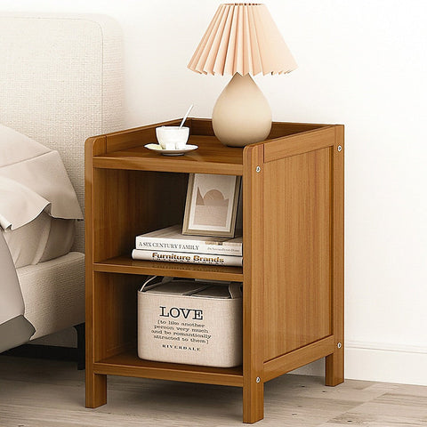 Bamboo Bedside Table Nightstand Storage Bedroom Sofa Side Stand Chez Guru