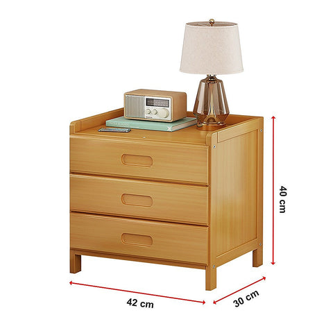 Bamboo Bedside Table Nightstand Storage Bedroom Sofa Side Stand Chez Guru