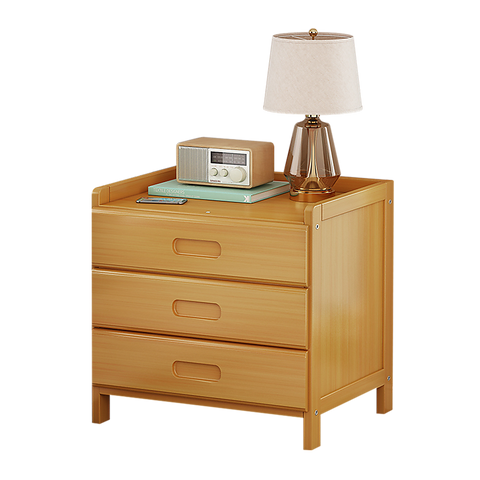Bamboo Bedside Table Nightstand Storage Bedroom Sofa Side Stand Chez Guru